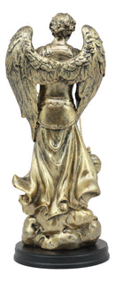 8"H Saint Sealtiel Archangel Resn Figurine Salulation And Prayer Of God Catholic