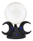 Ebros Neopagan Sacred Moon Triple Goddess Glass Gazing Ball Figurine 6.5" H