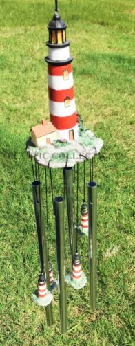 Assateague Islands Lighthouse Nautical Beacon Resonant Relaxing Wind Chime Patio