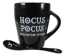 Witchcraft Wicca Hocus Pocus Crescent Moon Stars Coffee Mug And Spoon Set