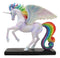 Ebros Rose Khan Fantasy Rainbow Dancer Unicorn Mare Horse Figurine 7"H Statue