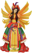 Ebros Teri Rosario Fairy Queen of Masquerade Winter Fairy Statue 11.25" Tall