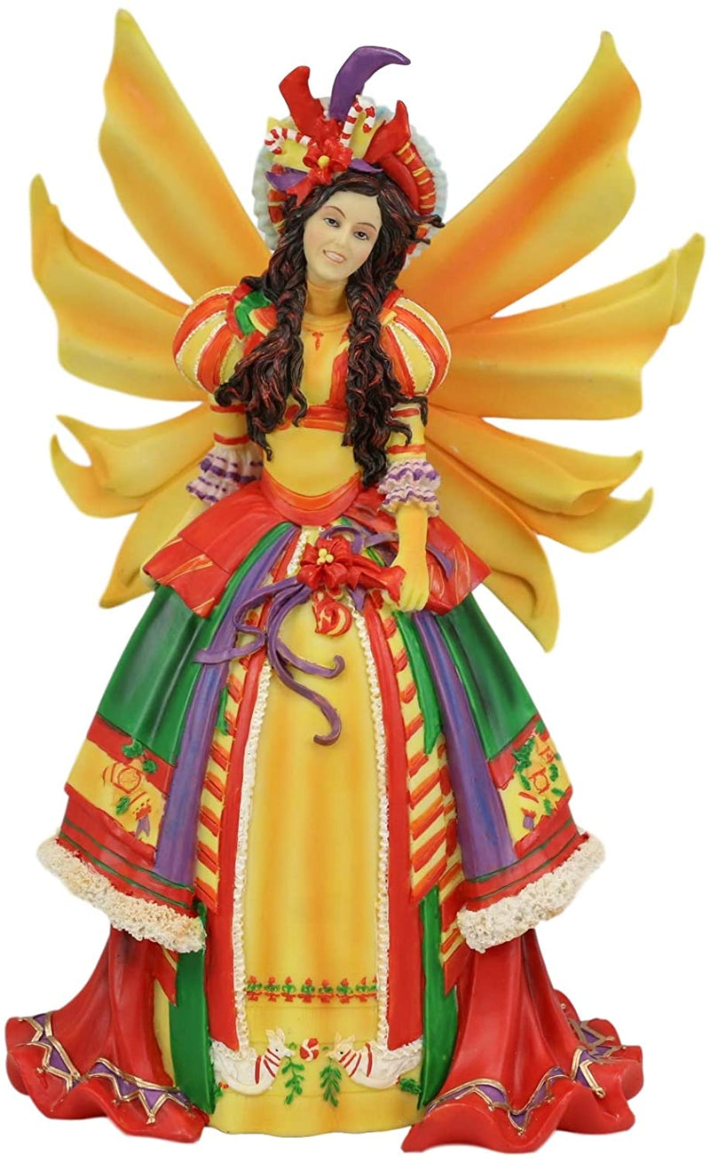 Ebros Teri Rosario Fairy Queen of Masquerade Winter Fairy Statue 11.25" Tall