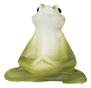 Ebros Zen Garden Inner Peace Yoga Frogs Set of 3 Figurine Collectible