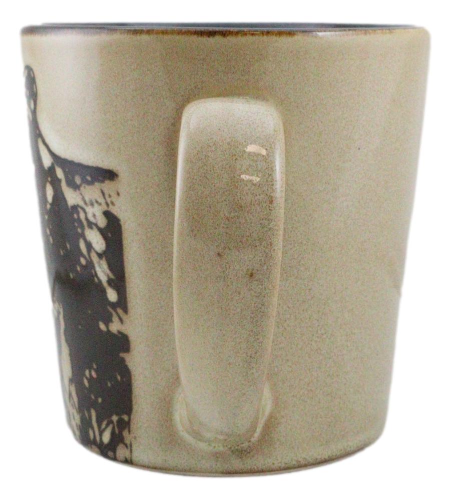 Pack Of 2 Rustic Western Cabin Lodge Forest Grizzly Bear Ceramic Mugs Coffee Cup