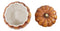 Ebros Home And Kitchen Orange Ceramic Pumpkin Soup Or Dessert Bowl With Lid Set of 2