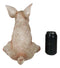 Large Country Farmhouse Adorable Realistic Animal Farm Babe Pig Sitting Statue