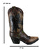Western Black Bear Family With Pine Cones Cowboy Cowgirl Boot Vase Figurine
