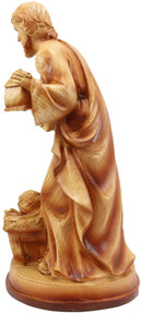 Ebros Holy Family Nativity Mary Joseph and Infant Jesus in Manger Decor Figurine