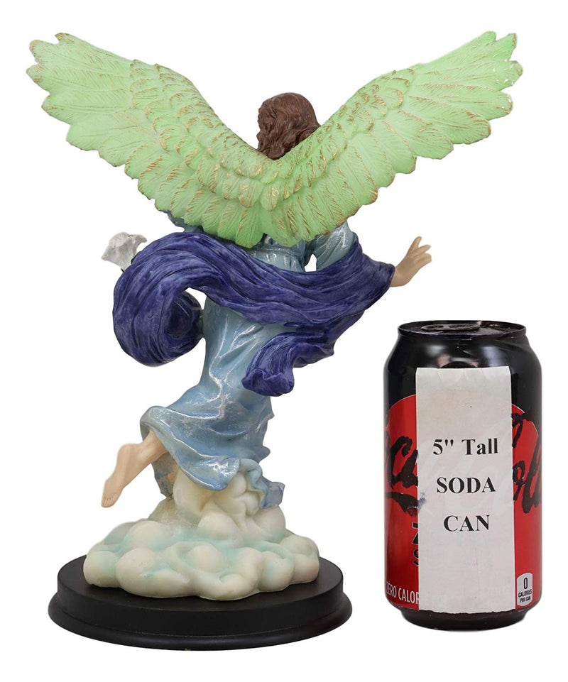 Ebros Catholic Church Archangel Saint Gabriel Statue 10"H with Brass Name Plate