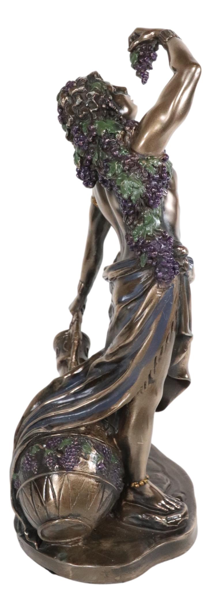 Ebros Greek Olympian God Bacchus Dionysus Statue Wine & Ecstasy Deity Figurine 11"H - Ebros Gift