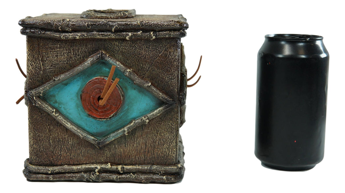 Rustic Country Western Turquoise Bullseye Faux Branch Wood Tissue Box Cover