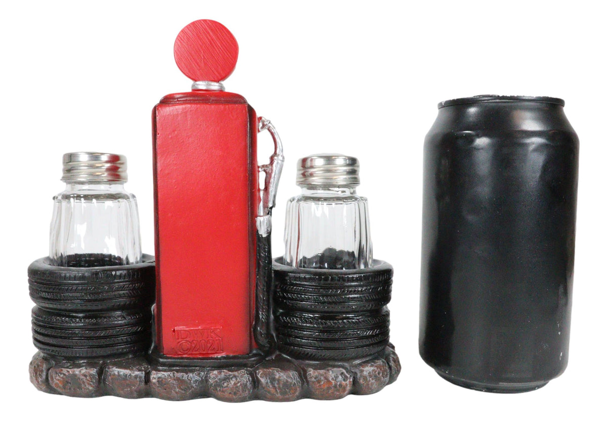 Highway Route 66 Old Fashioned Gas Pump Station Salt And Pepper Shakers Set