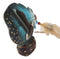 Southwestern Indian Dreamcatcher Feather And Beads With Flying Eagle Figurine