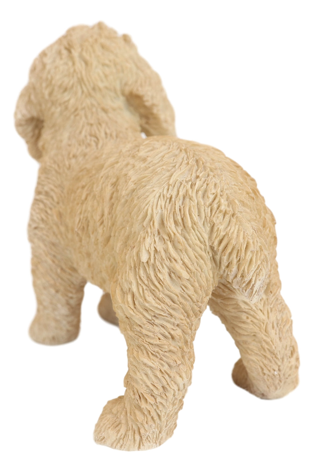 Lifelike Realistic Smiling Labradoodle Puppy Dog Figurine With Glass E ...