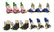 Ebros Whimsical Fairy Garden Village Nook Stone Walls Planter Landscape with Steps for Miniature Figurines 12.25" Wide (Set of 12 Mini Yoga Garden Gnomes)