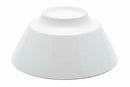 Contemporary Large White Porcelain Trapezoid Round Bowls 44oz 8.5"Dia Set Of 6