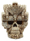 Ebros Aztec Empire Emperor Montezuma Skull Statue Tenochtitlan King Moctezuma