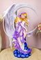 Ebros Large Celestial Crescent Moon Dreamer Fairy Statue 12"H Nene Thomas Figurine