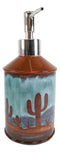 Ebros Rustic Southwestern Desert Cactus Arizona Liquid Soap Or Lotion Pump Dispenser