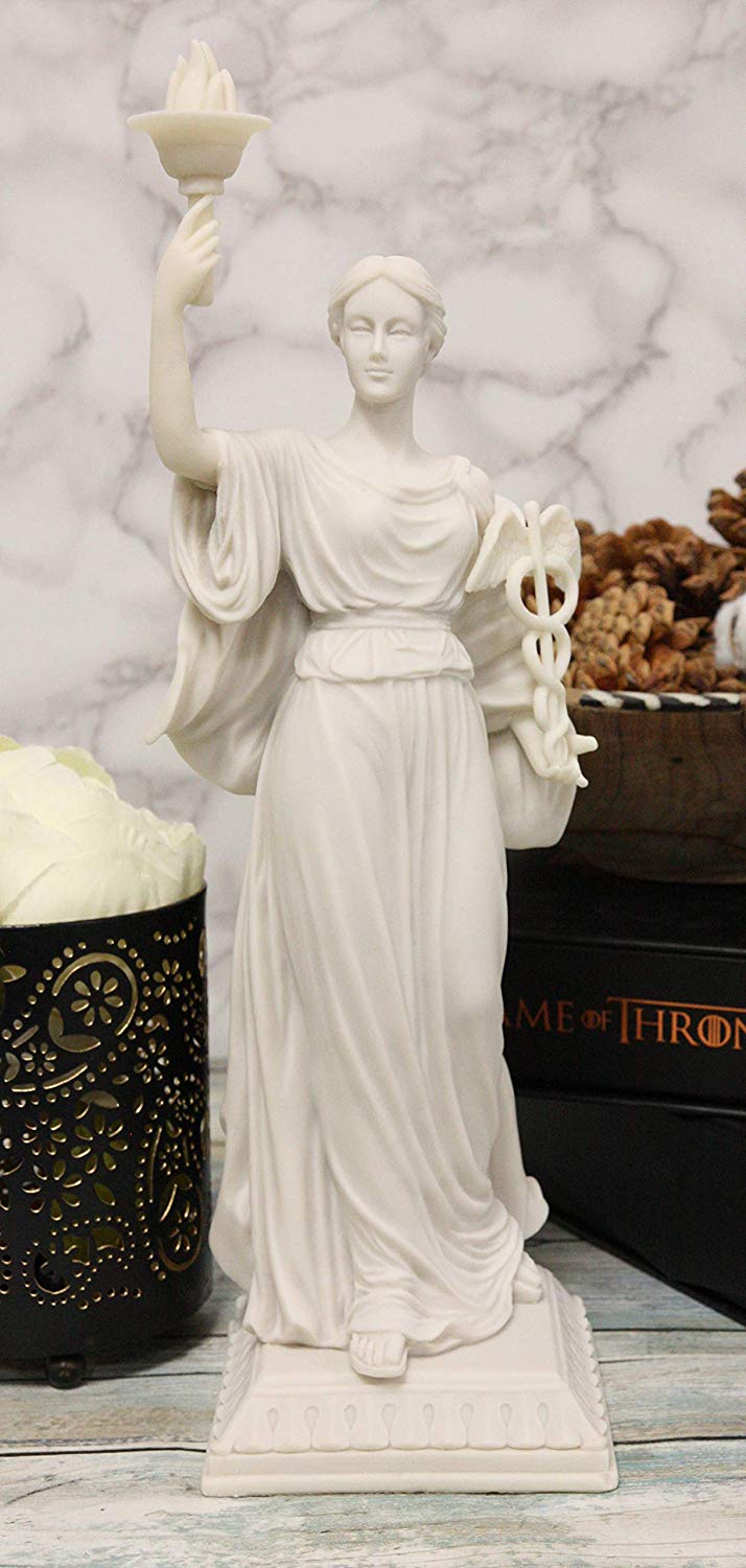 Ebros Greek Roman Goddess of Health And Medicine Hygiea Statue 12" Height - Ebros Gift