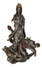 Ebros Large Avalokiteshvara Bodhisattva Kwan Yin Riding On Chinese Dragon Statue