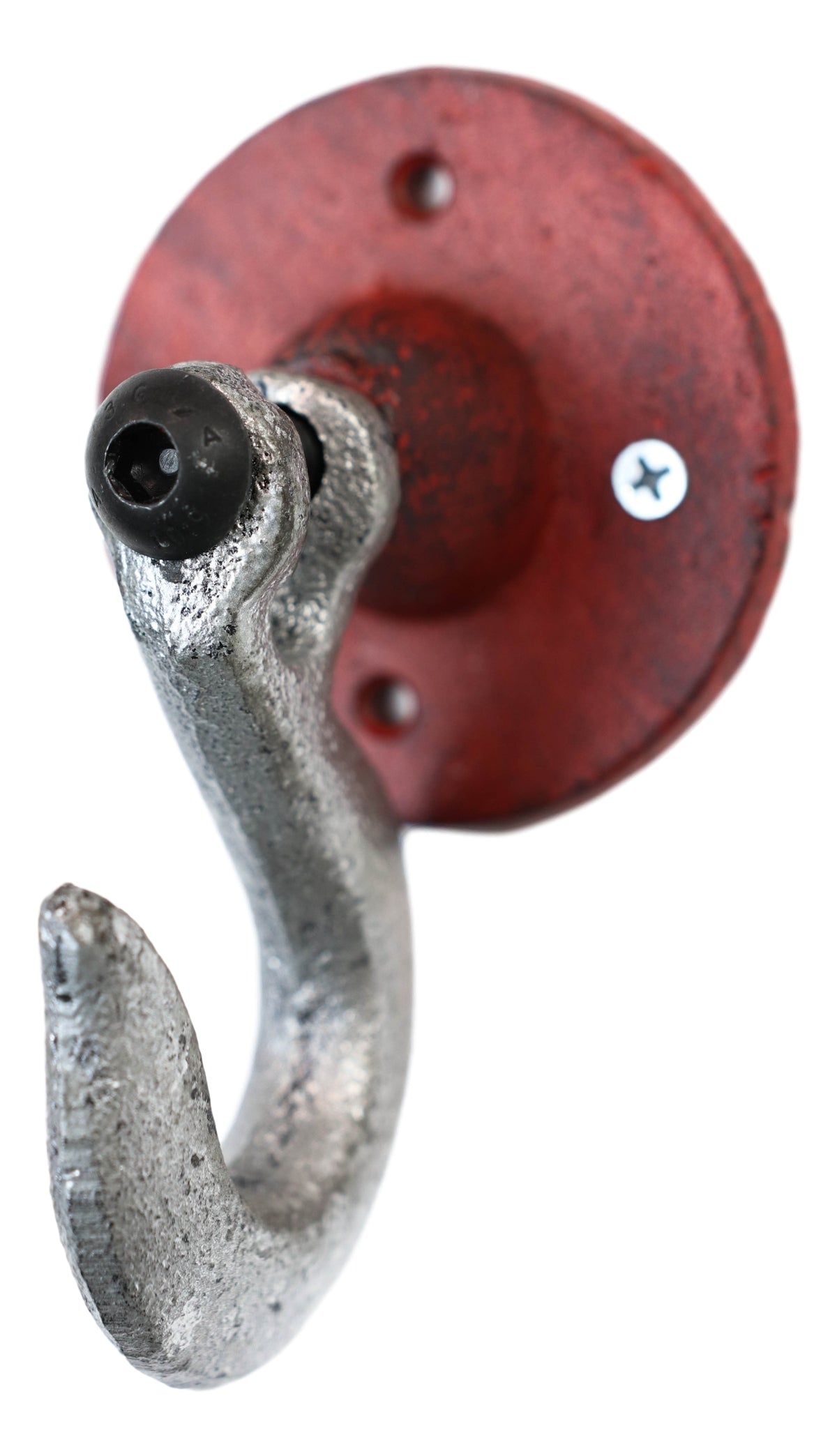 Cast Iron Decorative Tow Style Farmhouse Red Swivel Coat Hat Hook Wall Hanger