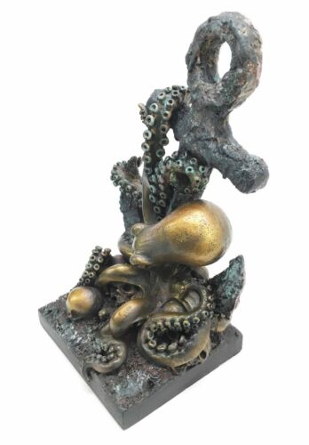 Ebros Giant Deep Sea Octopus Kraken Hauling Anchor Decorative Paperweight Figurine