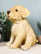 Ebros Realistic Sitting Adorable Labrador Puppy Statue 6.75" Tall Pet Pal