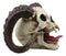 Large Bizarre Demonic Krampus Ram Horned Skull Statue Gothic Figurine Halloween