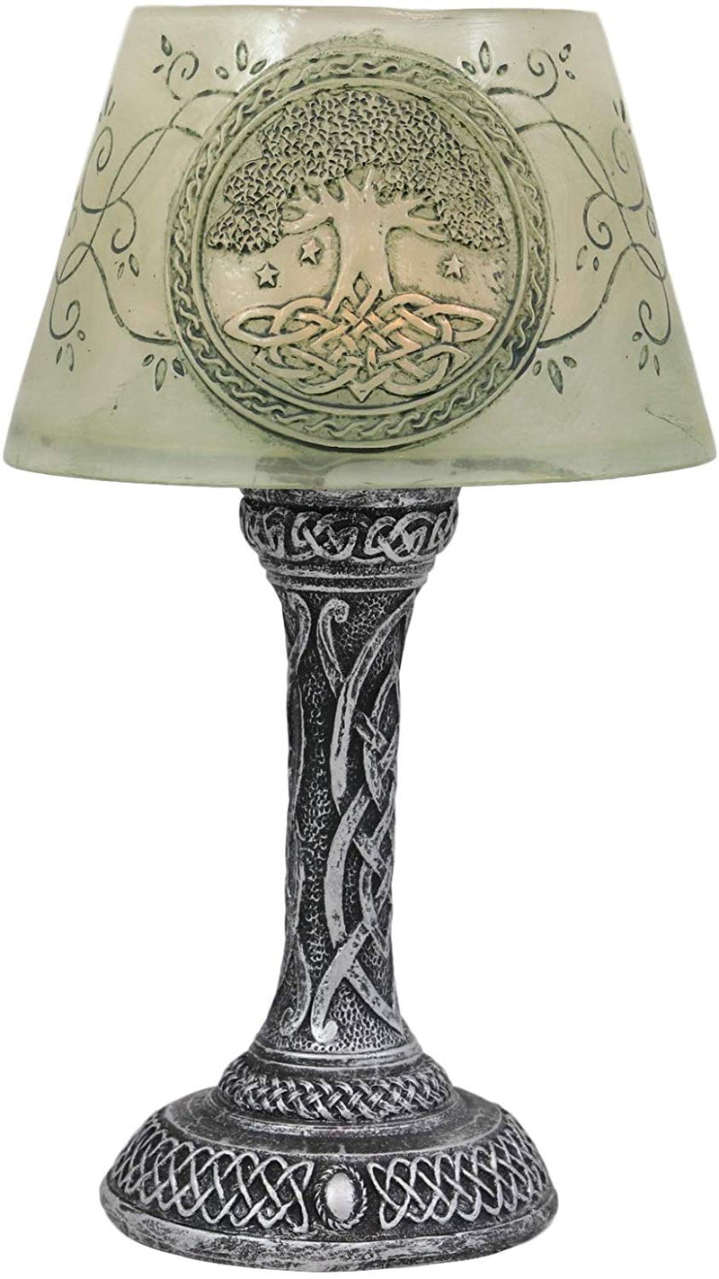 Ebros Celtic Sacred Tree Of Life Mini LED Night Light Figurine 7"H Table Courtesy Lamp