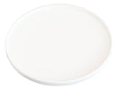 Pack Of 4 Kitchen Dining Modern White Stoneware Coupe Dinner Lunch 8"D Plates