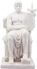 Ebros Supreme Court Contemplation of Justice & Authority of Law Figurine Bookend