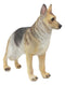 Ebros Lifelike Realistic German Shepherd Dog Statue with Glass Eyes 8.25" Long Animal Decorative Figurine