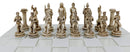 Ebros Olympus War Greek Olympian Gods Demigods Resin Chess Pieces With Glass Board Set