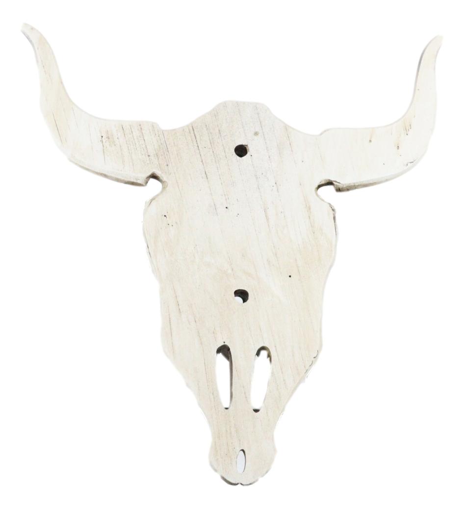 Rustic Western Horned Cow Skull Skeleton Wall Mounted Soda Beer Bottle Opener - Ebros Gift