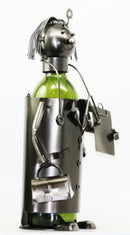 General Doctor Physician On Duty Hand Made Metal Wine Bottle Holder Caddy Decor
