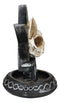 Occult Ouija Cat Skull With Triple Moon And Pentagram Backflow Incense Burner