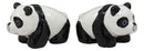 Ceramic Kissing Giant Panda Bears Salt And Pepper Shakers Holder Figurine Set