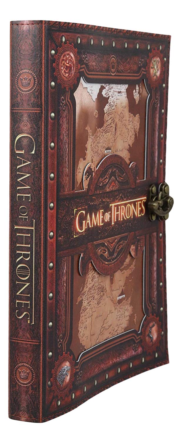 Game of Thrones Seven Kingdoms Map House Sigils Large Embossed Journal 7"x10"