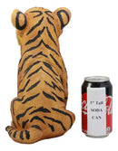 Ebros Large 10"H Indian Bengal Orange Tiger Cub Statue As Collection Decor Of Tigers