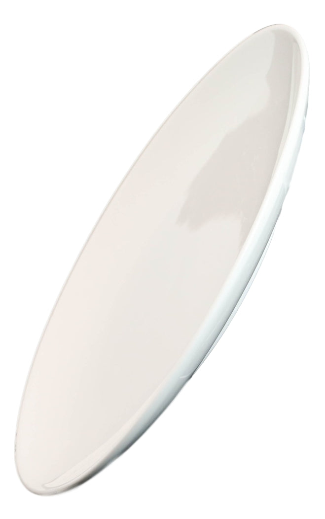 Ebros Pack Of 6 White Porcelain Round Plates (7" Appetizer Dessert Side Plate)