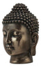 Ebros Shakyamuni Buddha Gautama Ushnisha Head Statue 6.5" Tall (Bronze Patina)