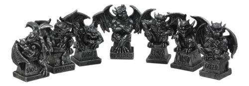 The Allegorical Seven Deadly Sins Gargoyle Figurine Set of 7 Wicked Gargoyles