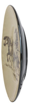 Ebros Western Rustic Running Horses Abstract Art Round Dinner Plate Set of 4