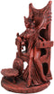 Ebros Celtic Occult Goddess Of Fertility Maeve With Bird And Squirrel On Throne Statue