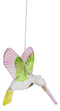 Acrylic Colorful Flying Hummingbird Wind Chime 16" Tall with Aluminum Rods