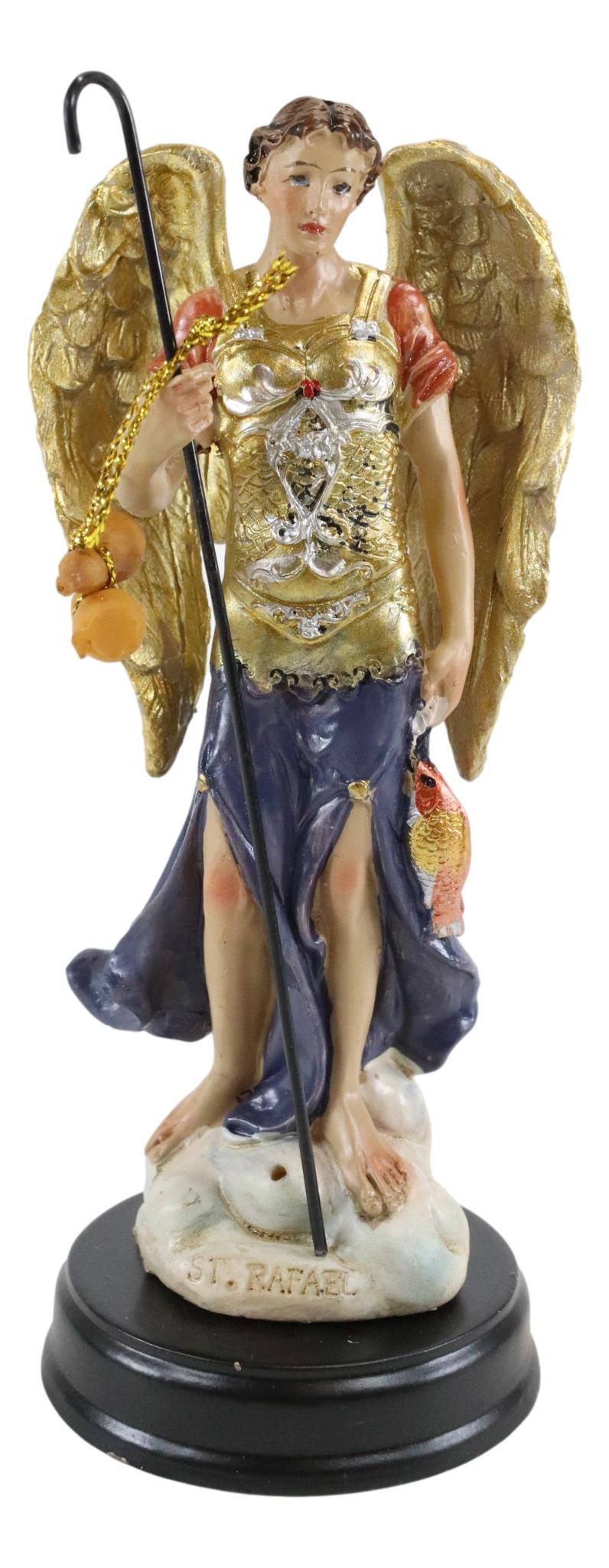 Archangel Raphael God's Healing 5" Inch Holy Religious Figurine Altar Sculpture - Ebros Gift
