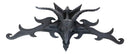 Ebros Large 34" Wide Goat of Mendes Baphomet Head with Pentagram Star and Hell Fire Wings Wall Decor Plaque Entrance Overdoor Pediment Door Hanger 3D Wall Art Horned God