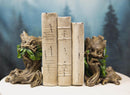 Ebros Celtic Forest Spirit Greenman Decorative Bookends Figurine Pair 5.5"H Set